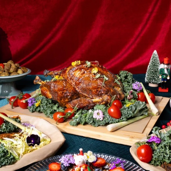 Peranakan Heritage Lemongrass Whole Turkey with Buah Keluak Chicken Stuffing | Shiok Kitchen Catering Pte. Ltd.