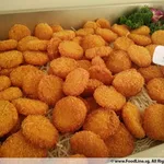 Breaded Scallop with Pesto Cream Dip