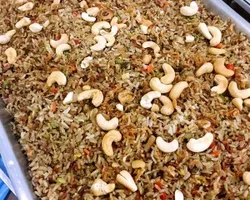 Scrumptious Olive Fried Brown Rice with Nuts | Customer Photo | Makan Mate