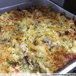 Baked Pasta w Smoked Duck & Mushroom