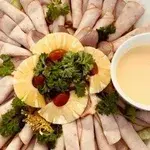 Assorted Ham & Smoked Duck Platter with Tangy Mayo