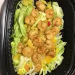 Wasabi Prawn with Fruit Cocktail