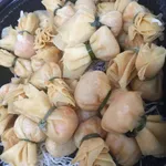 Seafood Pocket with Mandarin Sauce