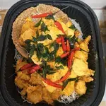 Salted Egg Yolk Prawn in Large Nest