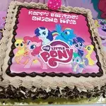 1x LITTLE PONY @$58.9 (Size : 10.5 Inch (20-28 pax)) (Flavours : Chocolate) (Eggless : No) (Big Candles : 6) (Small Candles : 1)