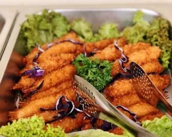 Fried Crispy Prawn with Mixed Fruits Salad | Customer Photo | Brightaste Food Pte Ltd (Previously Shugar Gourmet).