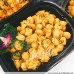 Seafood Pocket with Mandarin Sauce
