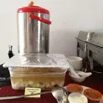Chilled Almond jelly with longan