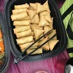 Spring Roll and Samosa