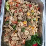 鸡腿菇蒜茸虾球(去壳) Garlic Prawn w/ Mushroom (De-Shell) (NEW)