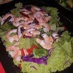Salad Prawns With Chef Choice of Salad Green