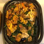 鲍鱼菇菠菜 Spinach w/ Abalone Mushroom