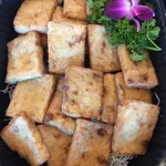 Signature Carrot Cake with Sweet Sauce
