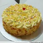 1x Traditional Vanilla Buttercream Cake @$25 (Size: 16cm Diameter) (Qty of Big Candles: 1) (Qty of Small Candles : 0)