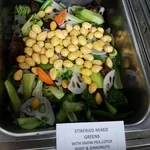 Stir-fried Mixed Greens with Snow Pea, Lotus Root & Ginkonuts
