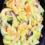 香炒素根包菜 Cabbage w/ Assorted Mushroom (NEW)