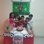 1x LIVERPOOL (*Price from $58.90 onward) @$58.9 (Size : 9 Inch (12-18 pax)) (Flavours : Chocolate) (Eggless : No) (Big Candles : 1) (Small Candles : 1)