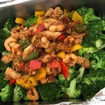 Fried Broccoli with Seafood in XO Sauce 海鲜西兰花
