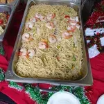 Shrimp Scampi Spaghetti with Asparagus