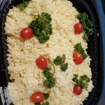 Baked Butter Rice w Ham & Raisins