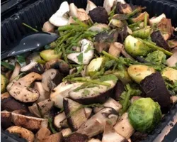 Garlic Roasted Wild Mushrooms with Brussels sprout and asparagus (V) | Customer Photo | Grain