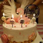 1x Flamingo Cake @$68 (Size: 9 Inch) (Flavours : Cookies and Cream)