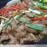 姜葱炒肉片 Sliced Pork w/ Ginger & Spring Onion
