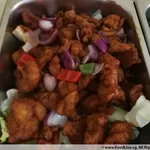 Fried Fish with BBQ Sauce
