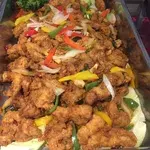 蒜香三杯炒鱼片 Sliced Fish w/ Mamil Sauce (NEW)