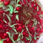 Red Ruby Sago Chendol with Coconut Milk