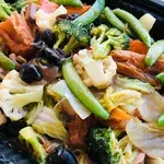 豆包冬粉上素 Bean Gluten with Vermicelli and Greens