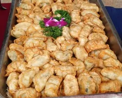 Shrimp Gyoza with Vinegar Dip | Customer Photo | Stamford Catering