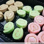 Assortment of gourmet Swiss rolls