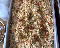 Silver Fish Fried Rice 银鱼炒饭 | Customer Photo | Bayfront Catering Services