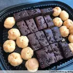 Double Fudge Belgium Brownie & Vanilla Profiteroles