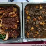 Cooked BBQ Stingray in Sambal