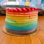 1x Rainbow Wonderland @$45.9 (Big Candles : 5) (Size : 7 Inch (7-10 pax)) (Small Candles : 4)