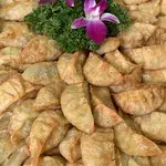 Vegetable Gyoza with Vinegar Dip