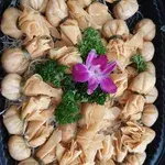 Golden Seafood Pocket with Oriental Dip