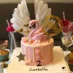 1x Flamingo Cake @$69 (Size: 6 Inch) (Flavours : Salted Caramel)