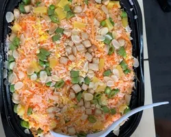 Festive Christmas Fried Rice with Diced Turkey and Honey Pineapple | Customer Photo | Stamford Catering