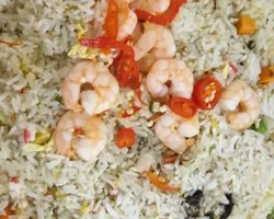Black Olive Seafood Fried Rice | Customer Photo | ECreative Catering Pte Ltd