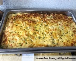 Cheese baked rice, seafood concoction | Customer Photo | Oh's Farm Catering