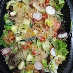 Paleo Smoked Salmon and Pomelo Salad in Mint and Lemon Emulsion<br>