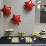 1x Deluxe Party Bundle @$239 (Mini Fruit Tarts: Mini Fruit Tarts - 36 pcs) (Mini Tarts - 36 pcs: Mini Passion Fruit Meringue Tart - 36 pcs) (Mini Special Flavor Tarts - 24 pcs: Mini Salted Caramel Chocolate Tart With Crispy Chocolate Pearls - 24 pcs) (Éclair or Puff - 36 pcs: Mini Cream Puff - 36 pcs) (Mini Cupcakes - 25 pcs: Vanilla - 25 pcs)
