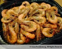 Stir Fry Honey Coriander Tiger Prawn 爆炒芫茜蜜汁虎虾 | Customer Photo | QQ Catering