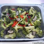 Broccoli w Mushroom w Dried Scallop & Wolfberry 干贝香菇西兰花拌枸杞子