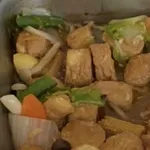 Braised Egg Beancurd and Vegetables in Silky Egg Gravy 红烧豆腐