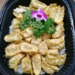 Mushroom Gyoza with Vinegar Dip