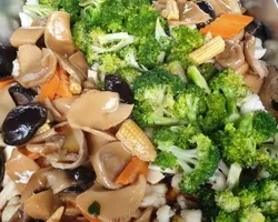 Broccoli with Superior Mushroom | Customer Photo | Team Catering Pte Ltd